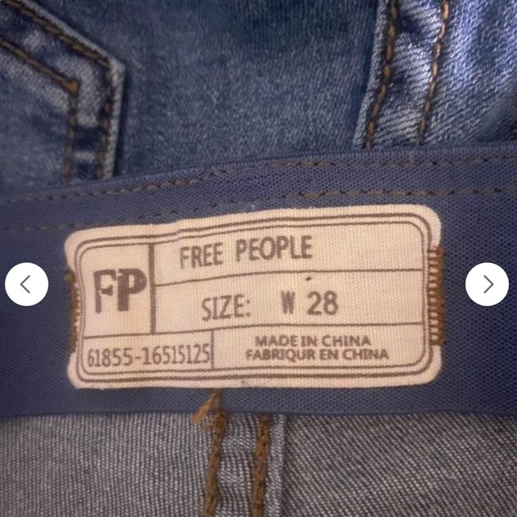 FREE PEOPLE PULL ON FLARE LEG JEANS W28 - Picture 8 of 11
